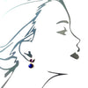 2 Drop Earrings ( S-size) : Amethyst x Lapis Lazuli