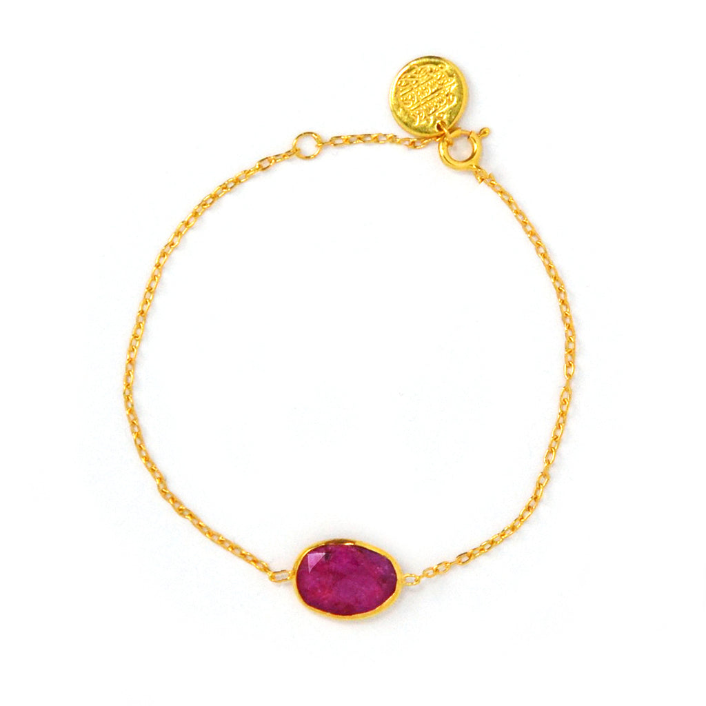Thin Bracelet: Ruby