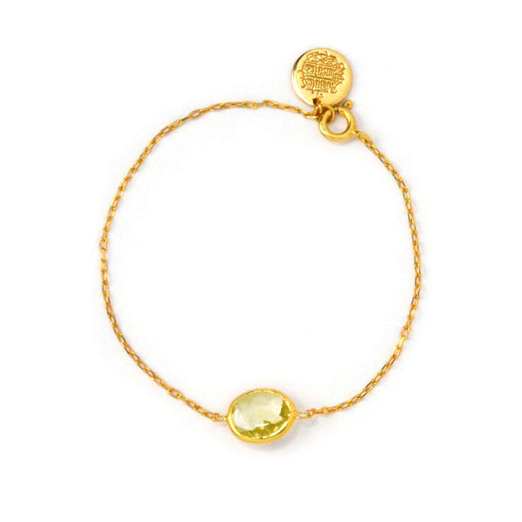 Thin Bracelet: LemonQuartz