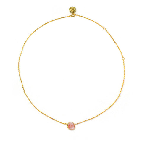 Thin Necklace: Coral