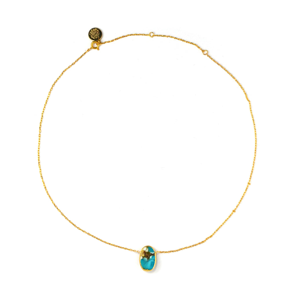 Thin Necklace: Turquoise