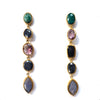 5 Drop Earrings : Emerald x Amethyst x Sapphire