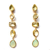 5 Drop Earrings : Topaz x Chalcedony