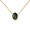 Thin Necklace: Labradorite