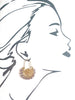 Lace Hoop Earrings : Amethyst
